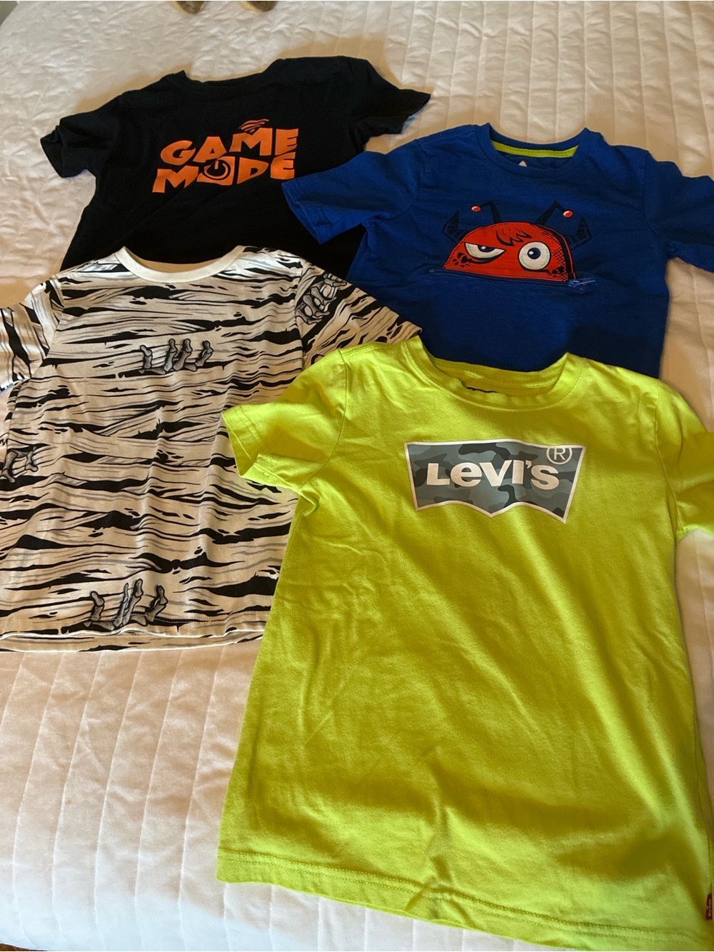 Levi's Neon Green Logo Tee with Mixed Graphic Tees Pack